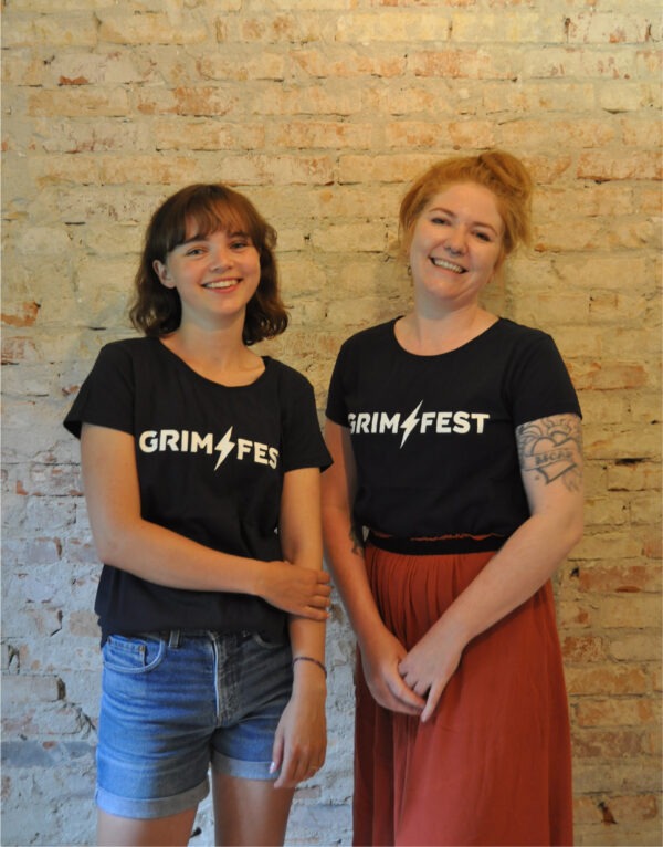 Grimfest logo kvinder smil scaled
